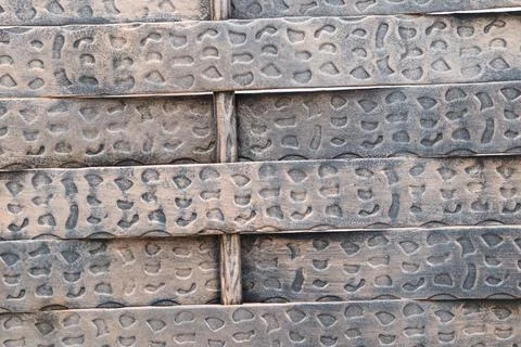 The texture of a worn rubber material is characterized by its unique and Stock Photos