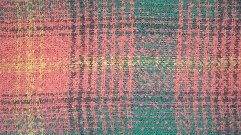 Texture woven wool soft winter scarf multi-color background. Dolly Right Left Stock-Footage 71974230