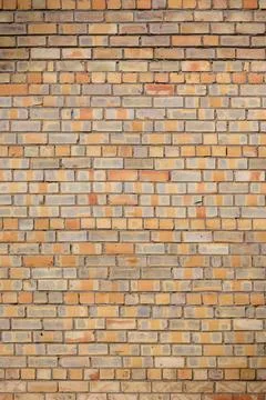 Texture, yellow brick wall, smooth masonry, ideal home, construction 1 Foto stock
