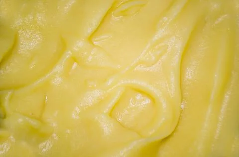 Texture of yellow mashed potatoes Foto stock