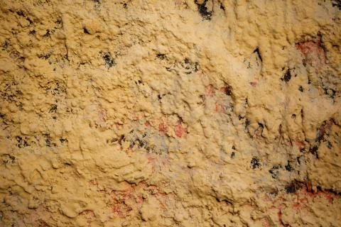 Texture of yellow not flat wall Stock Photos