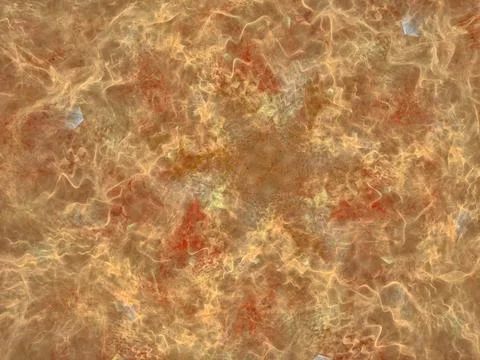 Texture in yellow style. Abstract Magic energy fractal. 3D rendering. Stock Illustration