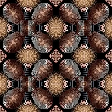 Textured 3d geometric seamless pattern. Grunge modern surface background Stock Illustration