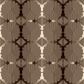 Textured 3d seamless pattern. Vector striped ornamental background. Repeat su Illustrazione stock