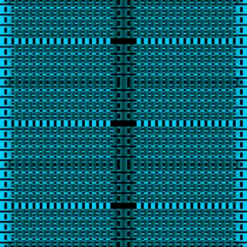 Textured 3d vector seamless pattern. Grid ornamental turquoise background Stock Illustration