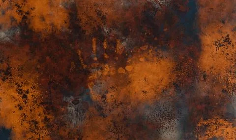 A textured abstract background with dark orange, black, and gray hues Stock Photos