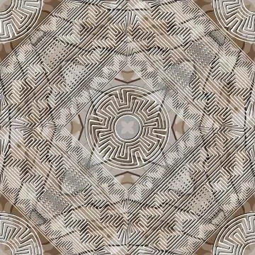 Textured abstract grunge vector seamless pattern. Greek background. Repeat ro 스톡 일러스트