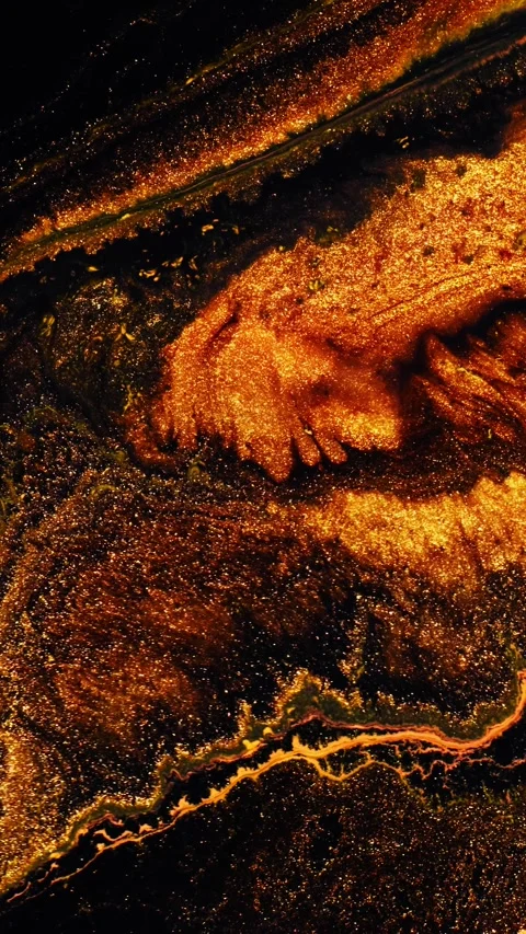 Textured Abstract Patterns showcasing a variety of vibrant Golden Brown Tones Stock Footage 291978859