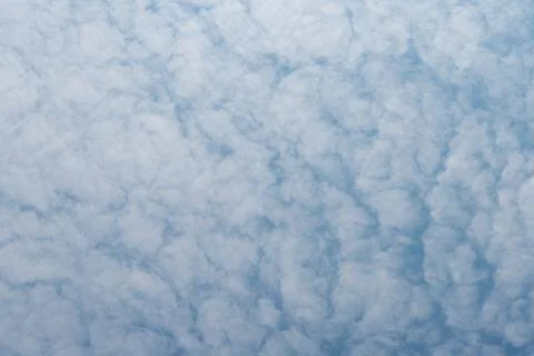 Textured Altocumulus Cloud Pattern in Blue Sky Stock Photos