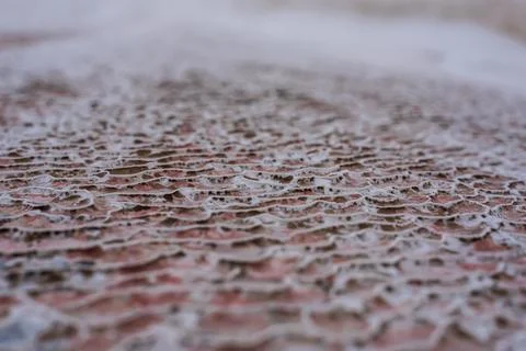 Textured background of abstract shape limestone deposits of travertine Pamu.. Stock Photos