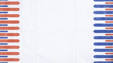 Textured Background With Alternating Horizontal Red and Blue Stripes Agains.. Stock Footage 302249240