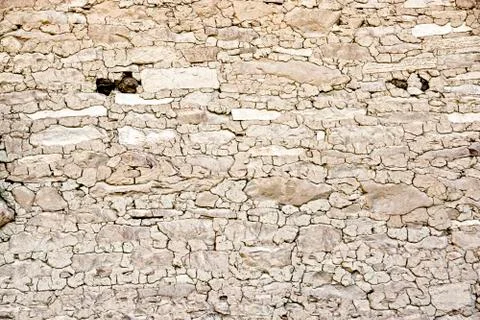 Textured background of the ancient stonework Foto stock