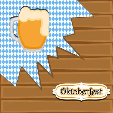 Textured background with a beer mug Stock Illustration