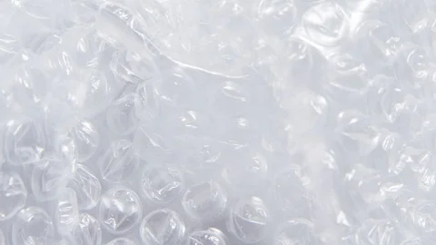Textured background packaging material, bubble film Stock Footage 123054938