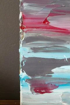 Textured background of paint in cold tones, selective focus Stock Illustration