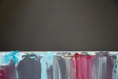 Textured background of paint in cold tones, selective focus Stock Illustration