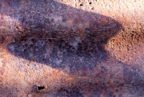 Textured background of rusted corrugated sheets Stock Photos