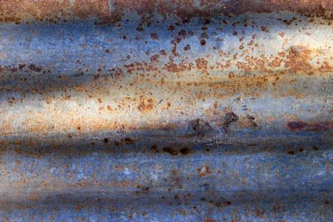 Textured background of rusted corrugated sheets Stock Photos