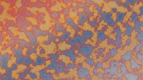 Textured background shows an abstract pattern with mottled red, blue, and gol Stock Illustration