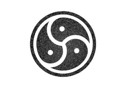 Textured bdsm icon Stock Illustration