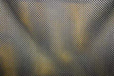 Textured black mesh fabric with a dynamic pattern, perfect for design projects Stock Photos