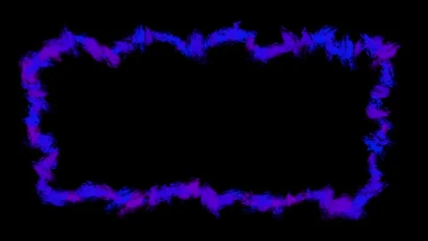 Textured blue brushstroke stop-motion frame on a black background Stock Footage 323571495