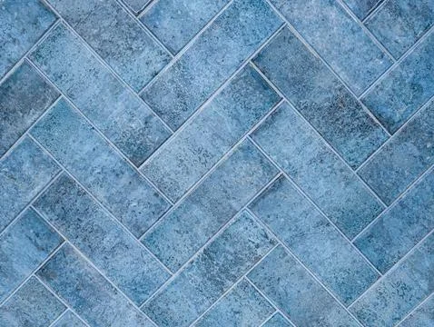 Textured Blue Tile with Classic Pattern for Wall and Floor Stock Photos