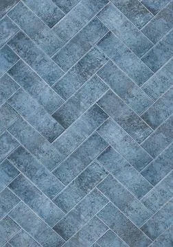 Textured Blue Tile with Classic Pattern for Home Decor Stock Photos