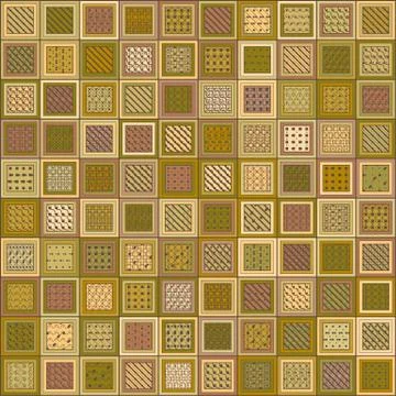 Textured Brick Pattern Mosaic Illustrazione stock