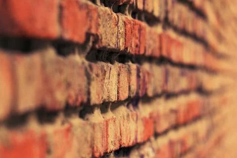Textured Brick Wall Close-Up Stock Photos