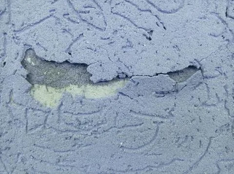 Textured broken wall Foto stock