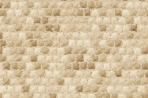 Textured brown and beige square tile pattern background for rustic interior wall イラスト素材
