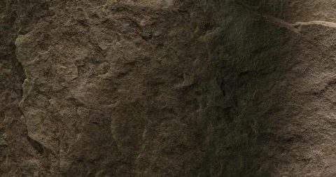 Textured Brown Stone Surface with Natural Crevice Stock Footage 290767784