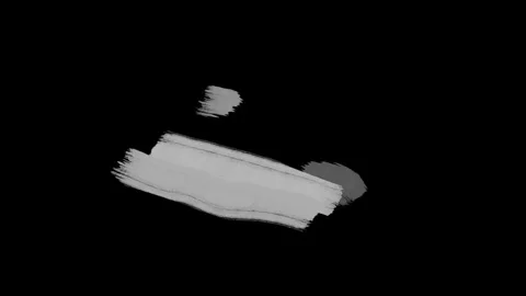 A textured brush stroke flowing across black background in abstract form ideal  Stock Footage 313558667
