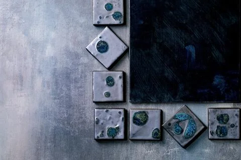 Textured ceramic tiles for background Stock Photos