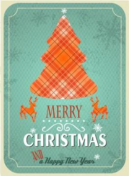 Textured christmas tree Stock Illustration