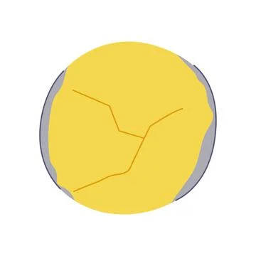 Textured circular background with cracking and folding effects Stock Illustration