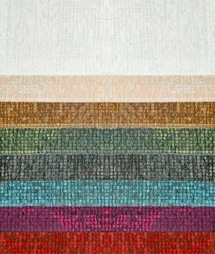 Textured cloth samples Stock Photos