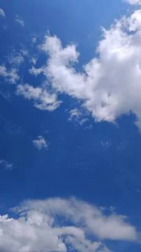 Textured Cloud Layers under Deep Blue Sky Фото