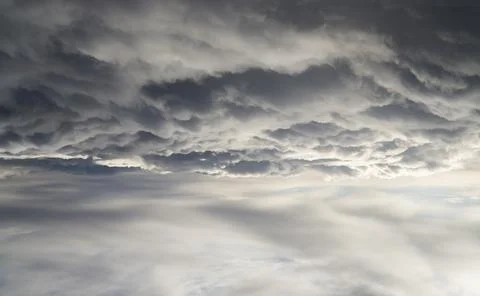 Textured clouds high in the sky. 写真素材