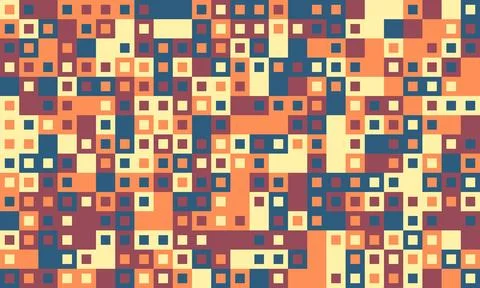 Textured cube pattern with colourful tiles and elegant symmetry. Ideal for .. Illustrazione stock