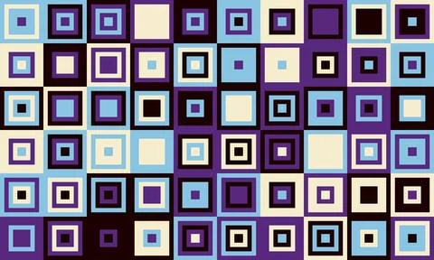 Textured cube pattern with colourful tiles and elegant symmetry. Ideal for .. Illustrazione stock