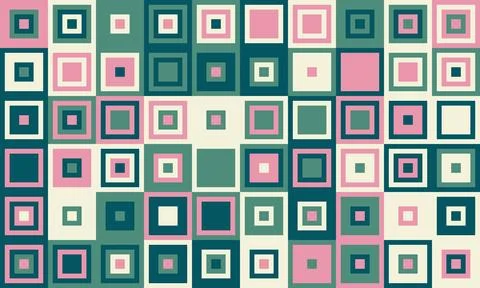 Textured cube pattern with colourful tiles and elegant symmetry. Ideal for .. Stock Illustration