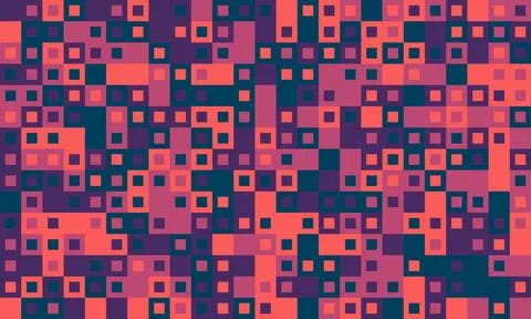 Textured cube pattern with colourful tiles and elegant symmetry. Ideal for .. Stockillustratie