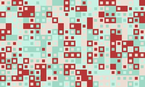 Textured cube pattern with colourful tiles and elegant symmetry. Ideal for .. Illustrazione stock