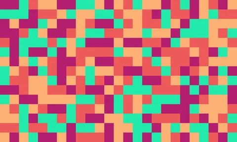 Textured cube pattern with colourful tiles and elegant symmetry. Ideal for .. Stock Illustration