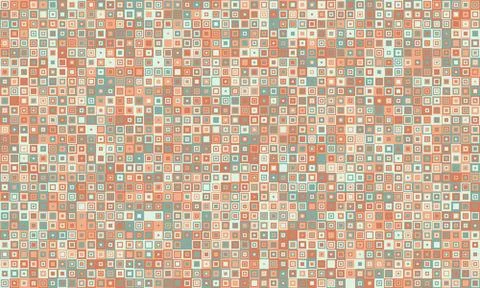 Textured cube pattern with colourful tiles and elegant symmetry. Ideal for .. Illustrazione stock