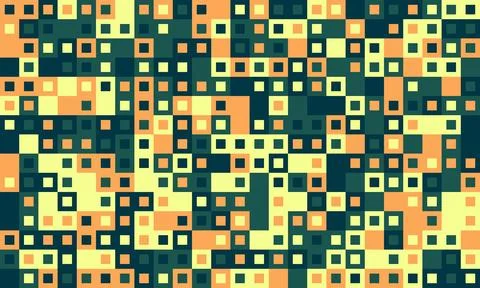 Textured cube pattern with colourful tiles and elegant symmetry. Ideal for .. Illustrazione stock