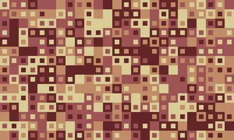 Textured cube pattern with colourful tiles and elegant symmetry. Ideal for .. Stockillustratie
