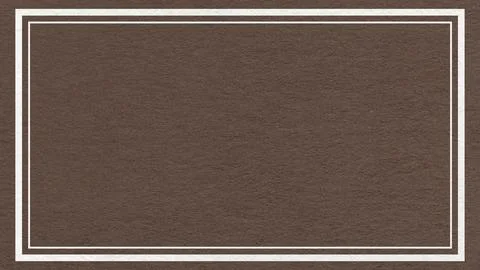 Textured dark brown paper background with white double frame border and copy  Stock Illustration